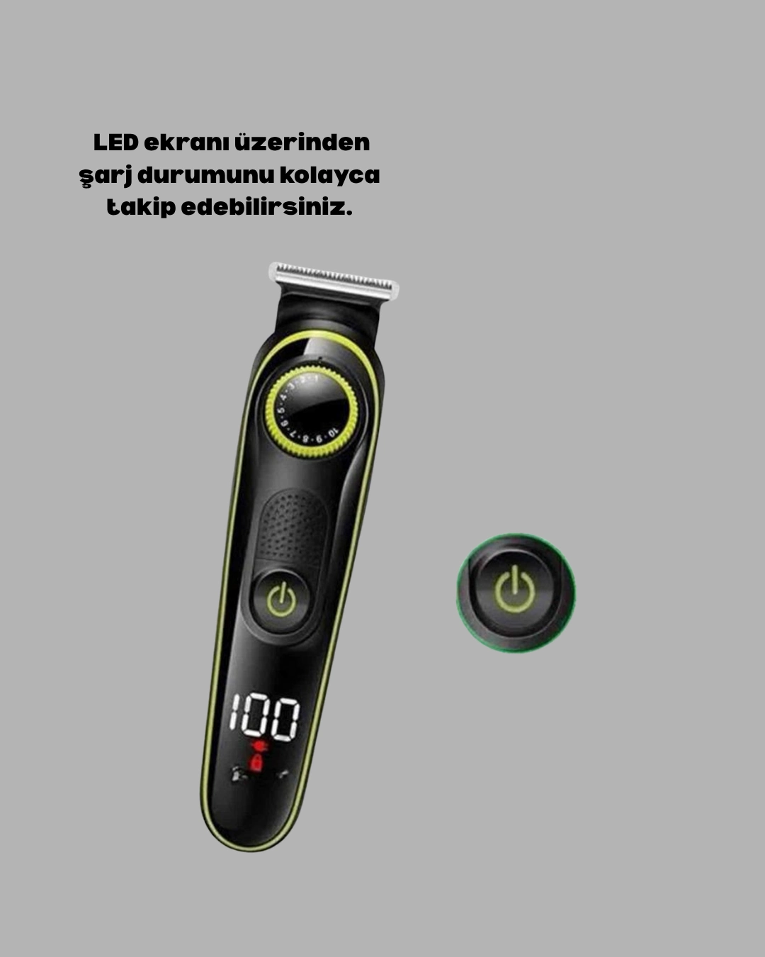 5 Başlıklı Şarjlı Tıraş Makinesi – Saç, Sakal, Burun Ve Vücut İçin Çok Fonksiyonlu Bakım Seti ( Lisinya )