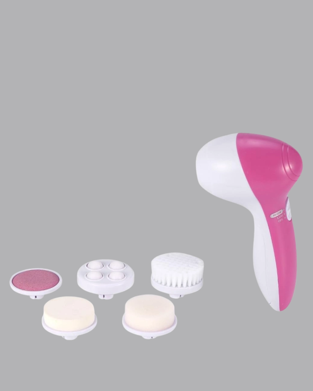 5 Başlıklı Yüz Masaj Aleti – Cilt Temizleme, Peeling, Siyah Nokta Ve Gözenek Bakımı ( Lisinya )