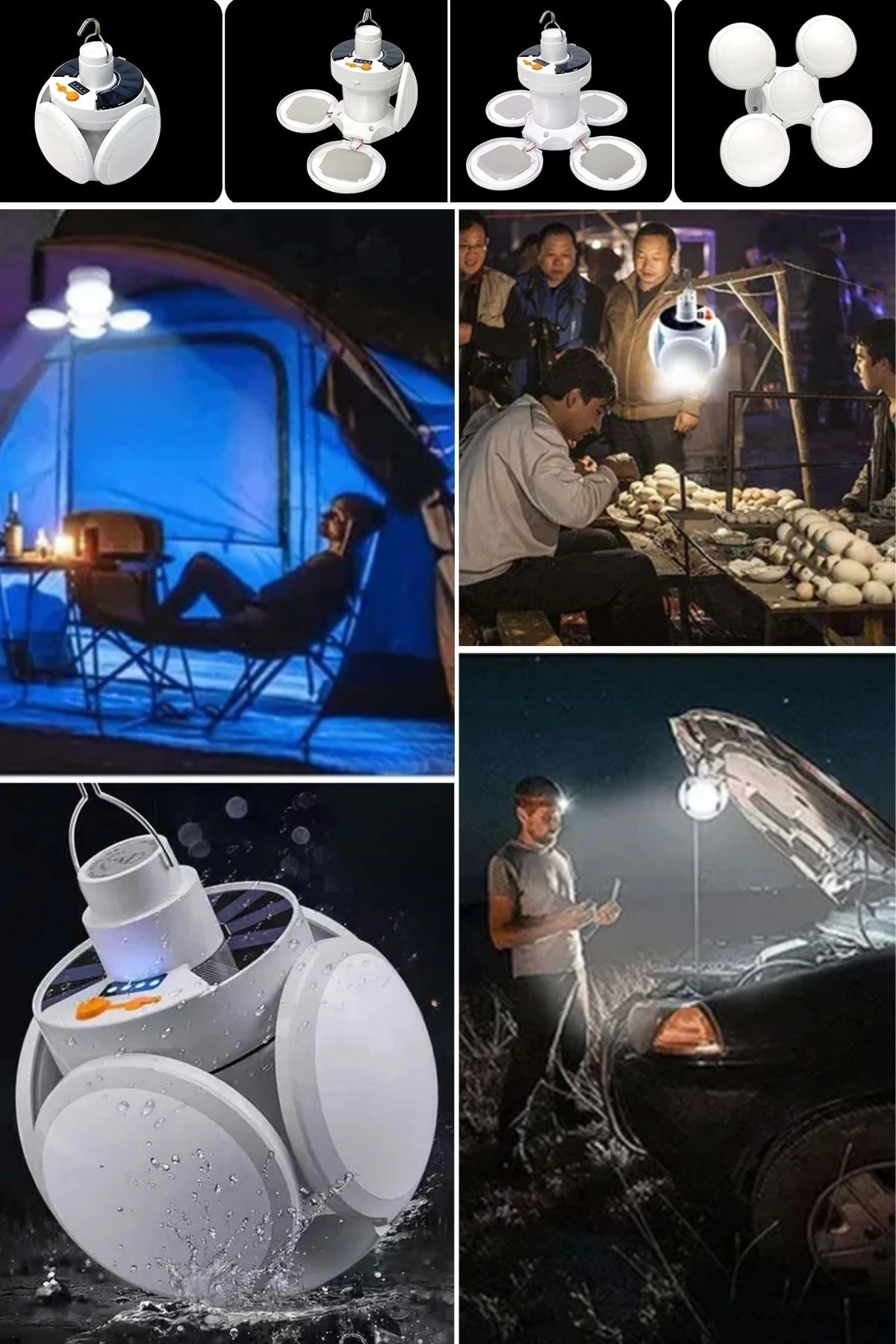 5 Led'li 3 Farklı Işık Modlu Açılıp Kapanabilir Led Kanatlı Güneş Enerjili Solar Aydınlatma Asılabilir Kamp Feneri ( Lisinya ) 5 Led'li 3 Farklı Işık Modlu Açılıp Kapanabilir Led Kanatlı Güneş Enerjili Solar Aydınlatma Asılabilir Kamp Feneri ( Lisinya )