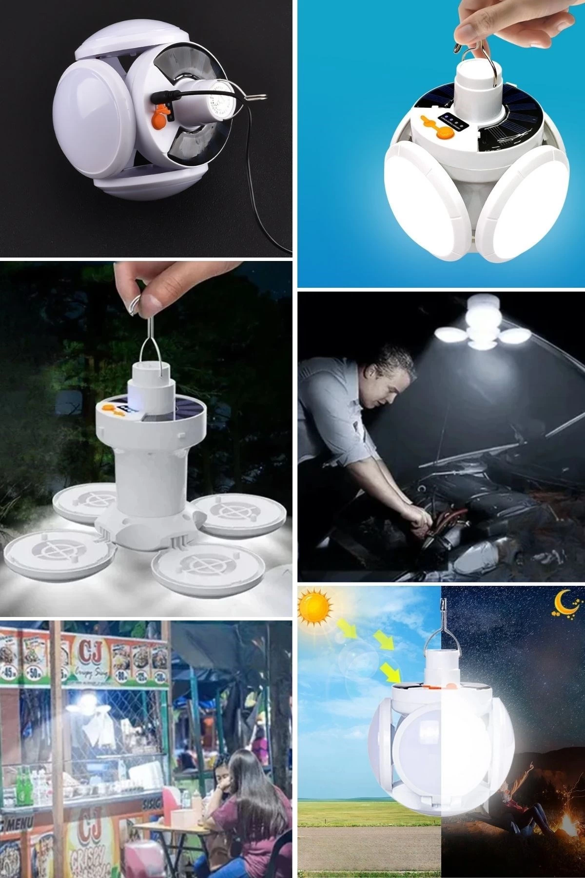 5 Led'li 3 Farklı Işık Modlu Açılıp Kapanabilir Led Kanatlı Güneş Enerjili Solar Aydınlatma Asılabilir Kamp Feneri ( Lisinya ) 5 Led'li 3 Farklı Işık Modlu Açılıp Kapanabilir Led Kanatlı Güneş Enerjili Solar Aydınlatma Asılabilir Kamp Feneri ( Lisinya )