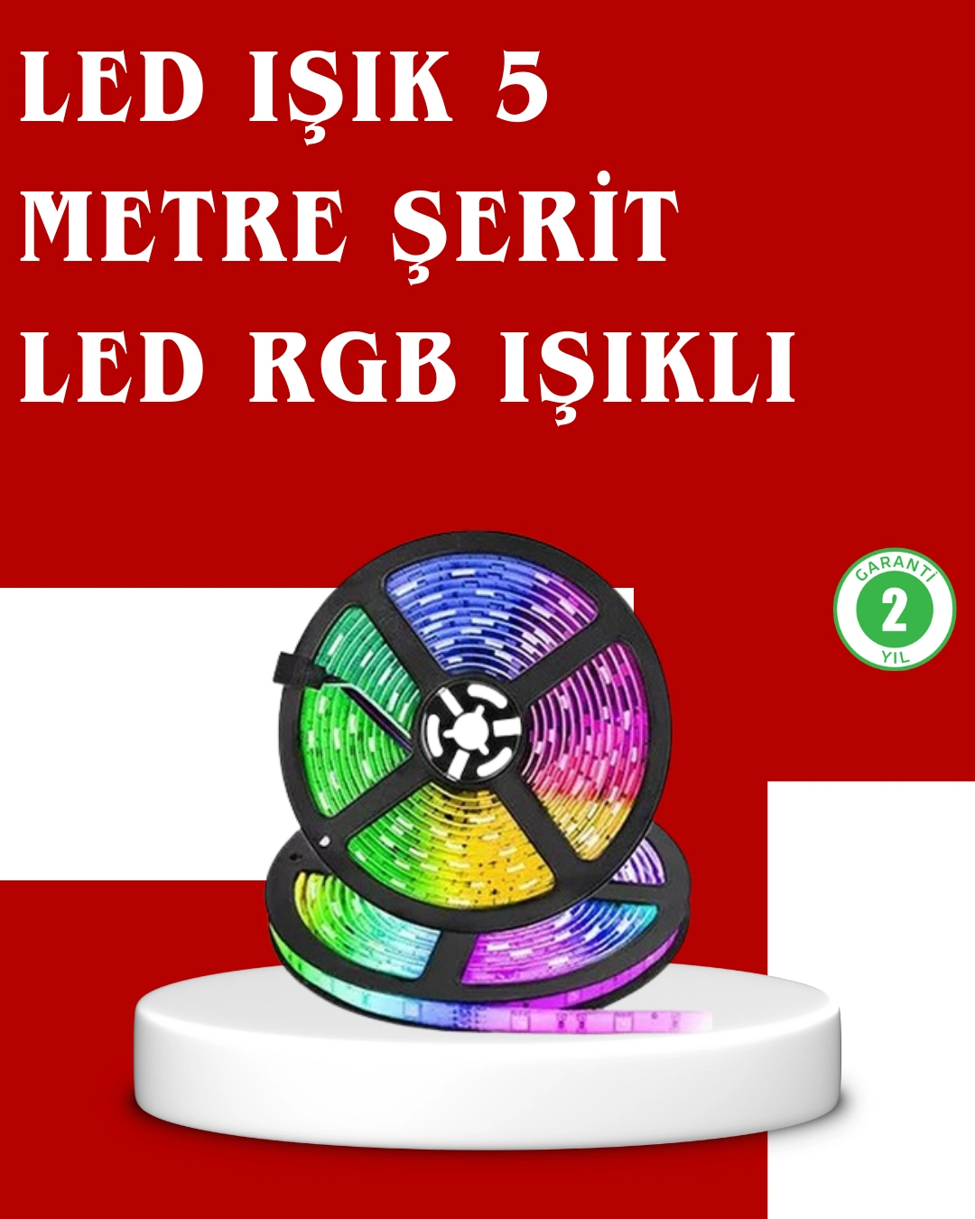 5 Metre Kumandalı Rgb Şerit Led Aydınlatma ( Lisinya )