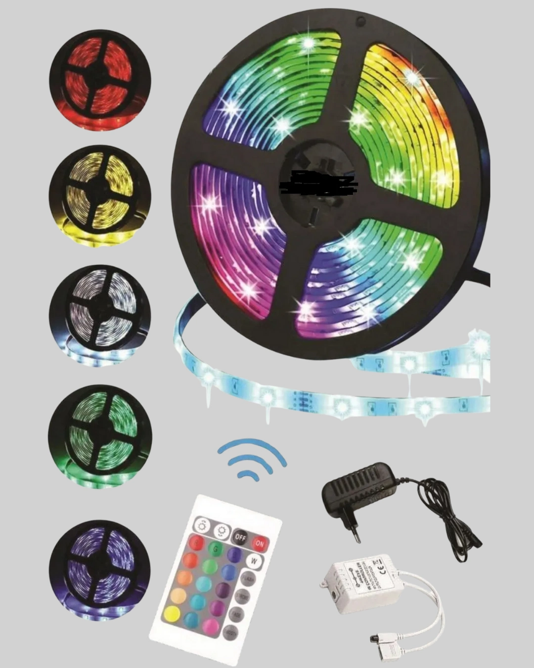 5 Metre Kumandalı Rgb Şerit Led Aydınlatma ( Lisinya )