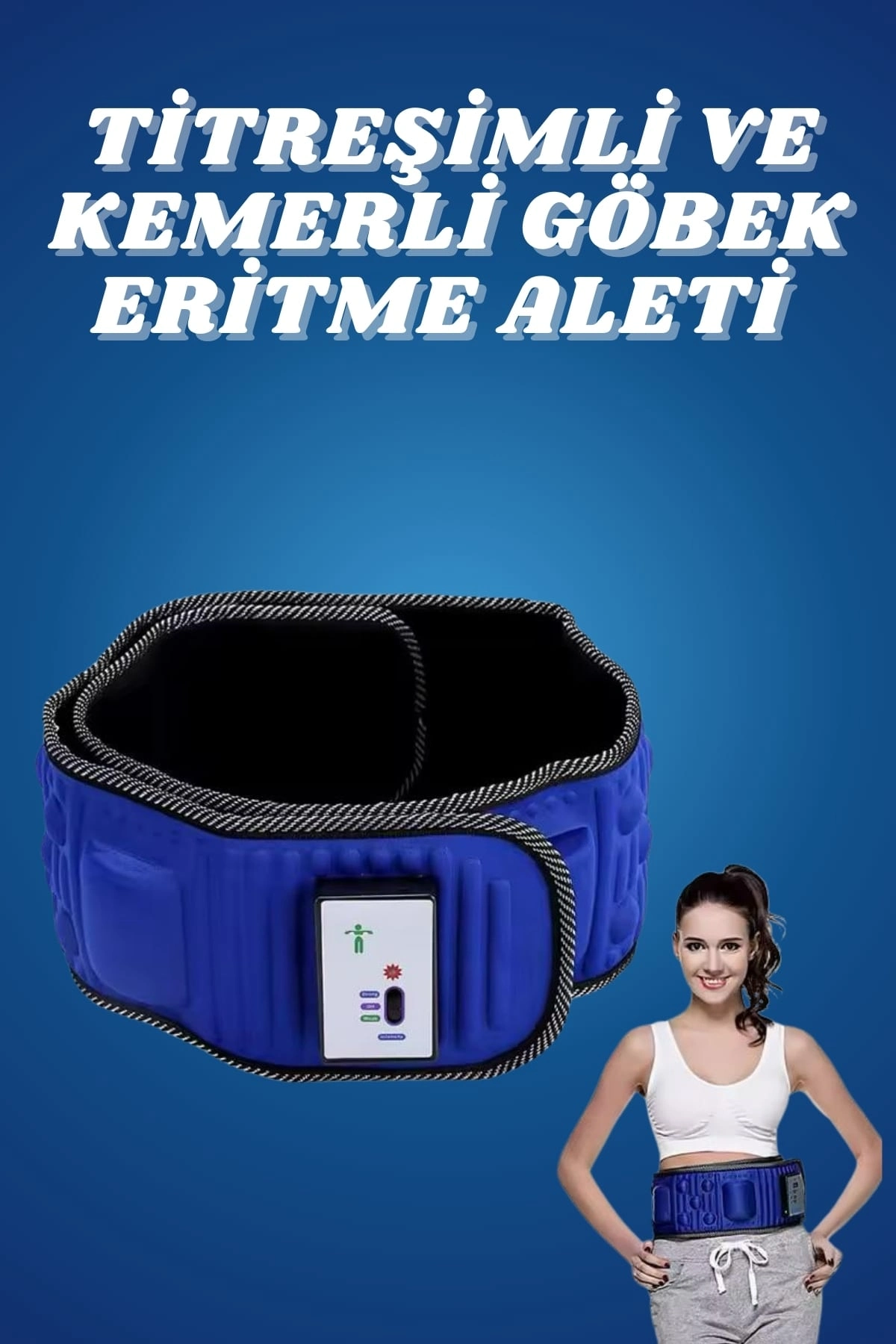 5 Motorlu Titreşimli Masaj Aleti Göbek Kemeri Selülit Cihazı Eritme Zayıflama ( Lisinya )