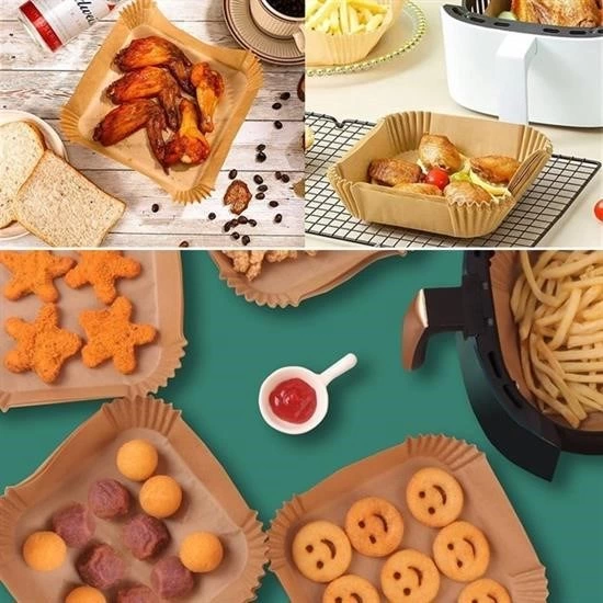50 Adet Air Fryer Pişirme Kağıdı Tek Kullanımlık Hava Fritöz Yağ Geçirmez Yapışmaz Kare Tabak Model ( Lisinya ) 50 Adet Air Fryer Pişirme Kağıdı Tek Kullanımlık Hava Fritöz Yağ Geçirmez Yapışmaz Kare Tabak Model ( Lisinya )