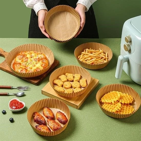 50 Adet Air Fryer Pişirme Kağıdı Tek Kullanımlık Hava Fritöz Yağ Geçirmez Yapışmaz Tabak Model ( Lisinya ) 50 Adet Air Fryer Pişirme Kağıdı Tek Kullanımlık Hava Fritöz Yağ Geçirmez Yapışmaz Tabak Model ( Lisinya )