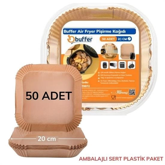 50 Adet Air Fryer Pişirme Kağıdı Tek Kullanımlık Yağ Geçirmez Yapışmaz Kare Tabak Model Pvc ( Lisinya ) 50 Adet Air Fryer Pişirme Kağıdı Tek Kullanımlık Yağ Geçirmez Yapışmaz Kare Tabak Model Pvc ( Lisinya )