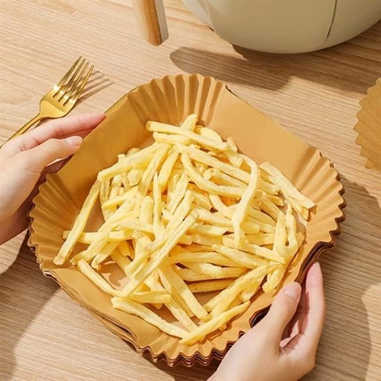 50 Adet Air Fryer Pişirme Kağıdı Tek Kullanımlık Yağ Geçirmez Yapışmaz Kare Tabak Model Pvc ( Lisinya ) 50 Adet Air Fryer Pişirme Kağıdı Tek Kullanımlık Yağ Geçirmez Yapışmaz Kare Tabak Model Pvc ( Lisinya )