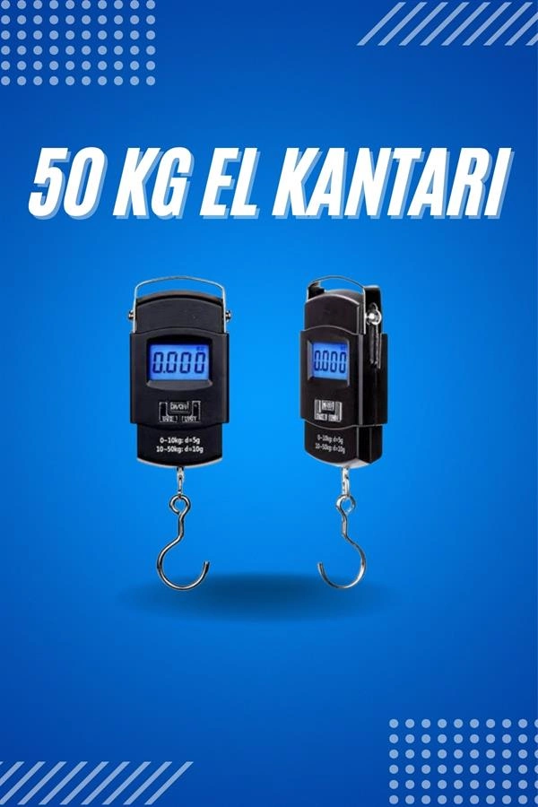 50 Kg Dijital El Terazisi Cep Tartısı El Kantarı Terazi ( Lisinya )
