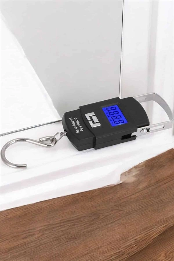 50 Kg El Kantarı Ağırlık Ölçer Dijital Ekranlı Kancalı Portatif ( Lisinya )