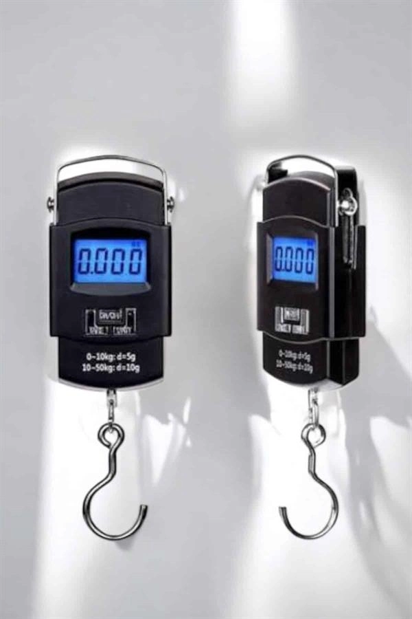 50 Kg El Kantarı Ağırlık Ölçer Dijital Ekranlı Kancalı Portatif ( Lisinya )