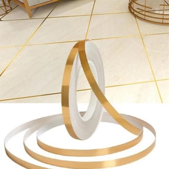 50 Metre Fayans Arası Şerit Dekoratif Yapışkan Renkli Dekor Su Geçirmez Sızdırmaz Altın Bant ( Lisinya ) 50 Metre Fayans Arası Şerit Dekoratif Yapışkan Renkli Dekor Su Geçirmez Sızdırmaz Altın Bant ( Lisinya )