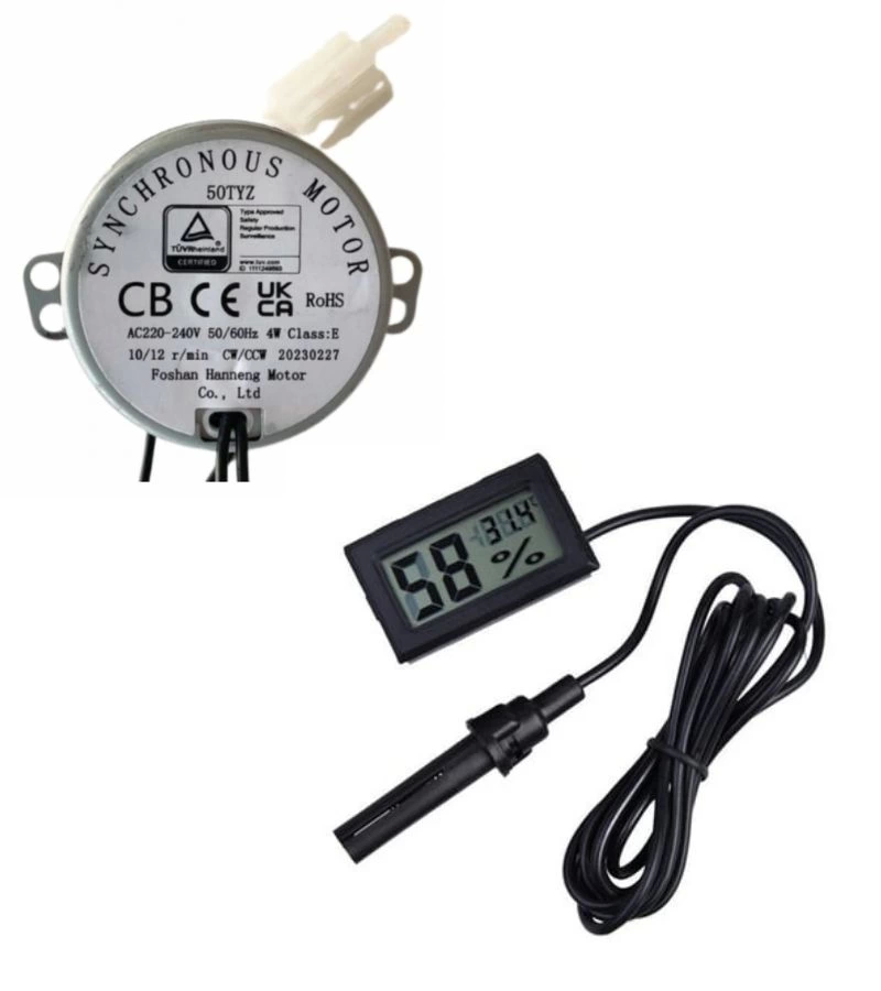 50 Tyz 10/12 Rpm Kuluçka Motoru Viyol Çevirme Ve Nem Ölçer ( Lisinya ) 50 Tyz 10/12 Rpm Kuluçka Motoru Viyol Çevirme Ve Nem Ölçer ( Lisinya )