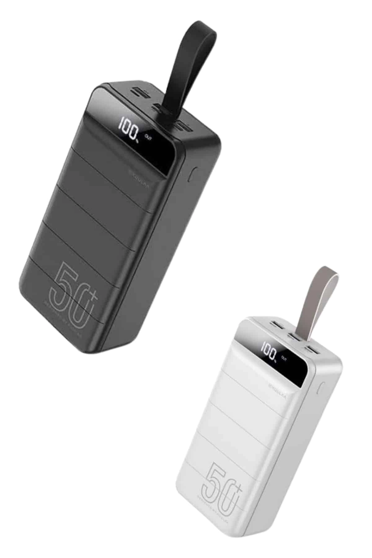 50.000 Mah Powerbank Turbo Hızlı Led Göstergeli Android İos Uyumlu Taşınabilir Askılı ( Lisinya )