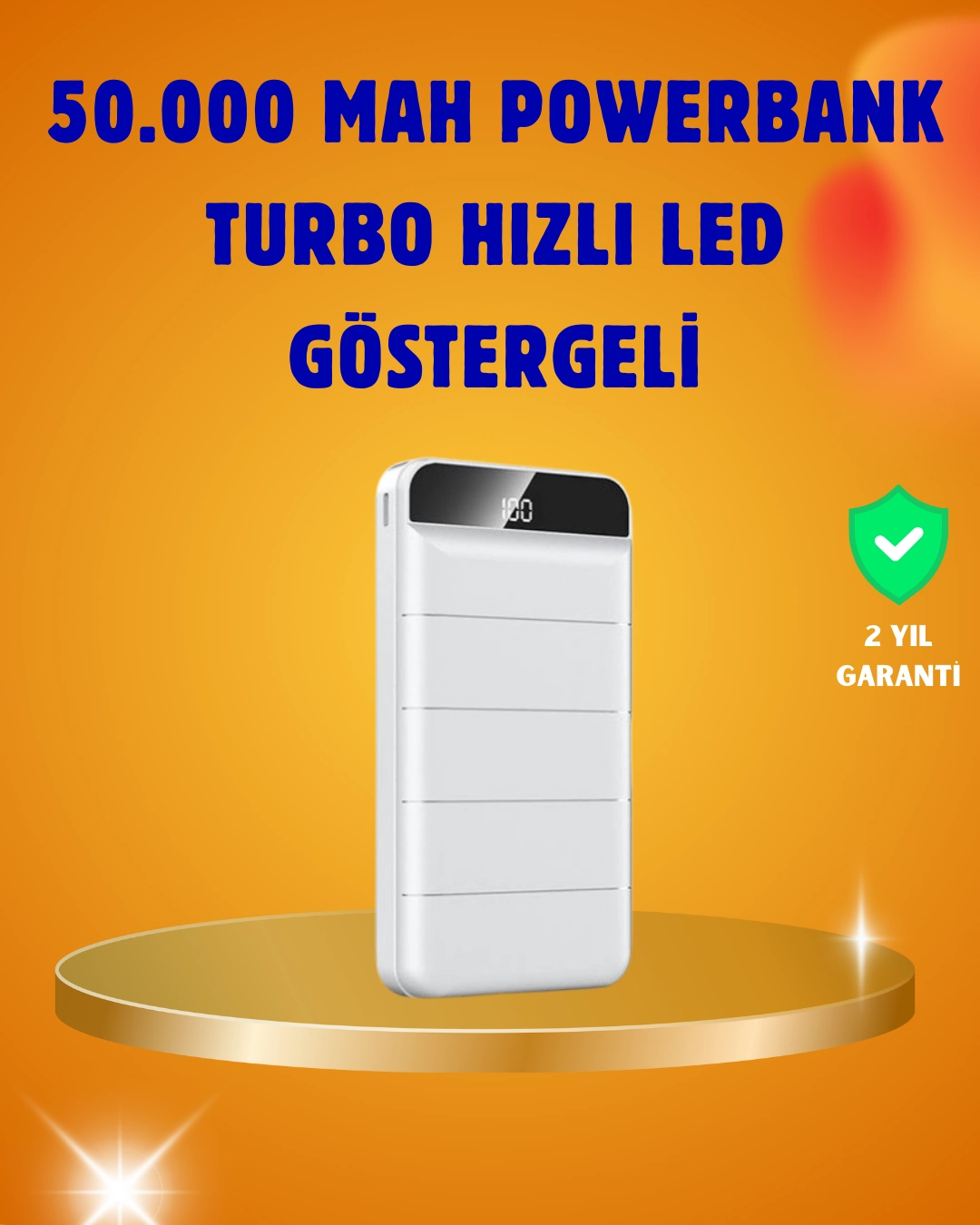50000mah Led Göstergeli Taşınabilir Şarj Cihazı ( Lisinya )