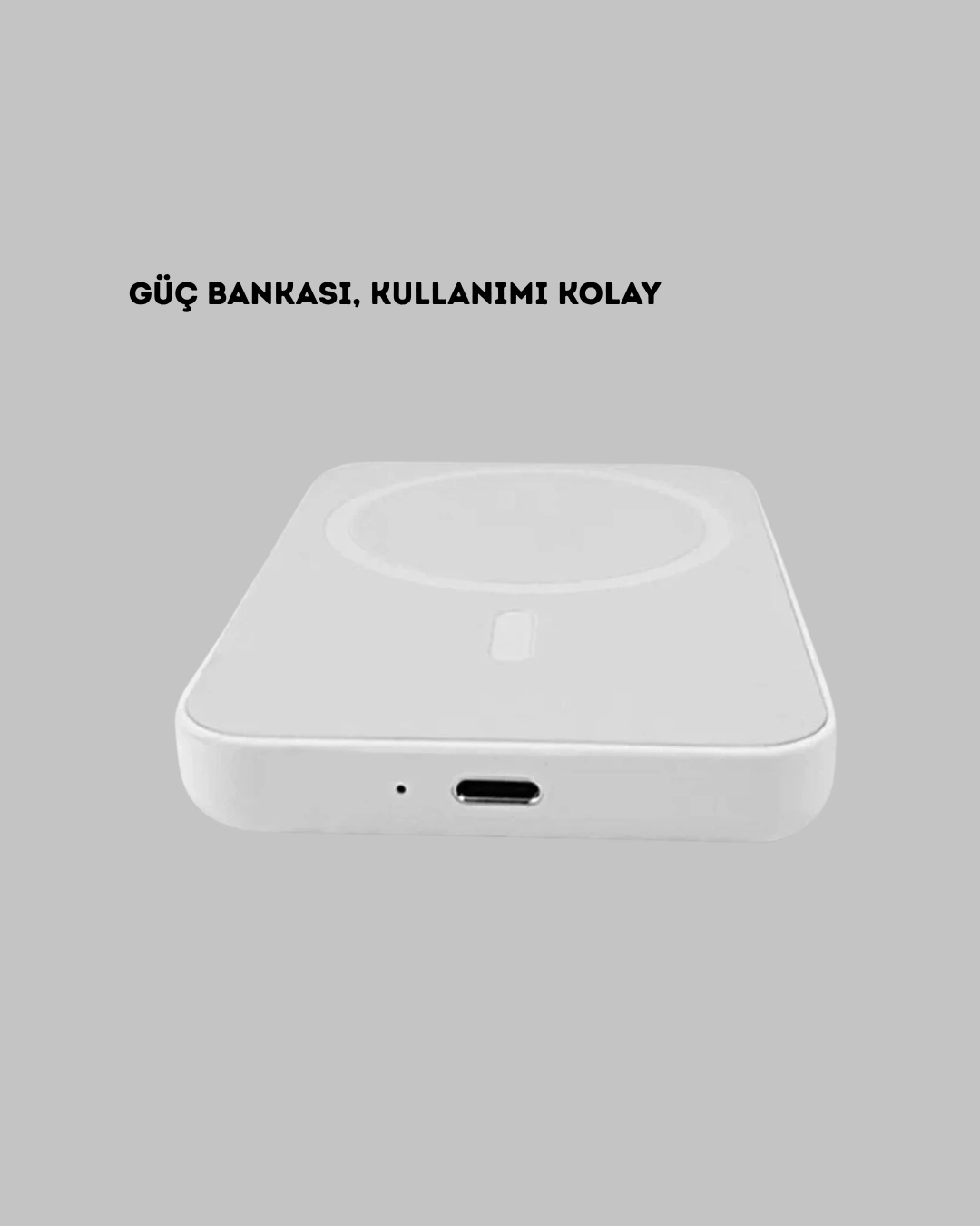 5000mah Manyetik Powerbank – İphone Serisi İçin Taşınabilir Kablosuz Şarj Cihazı ( Lisinya )
