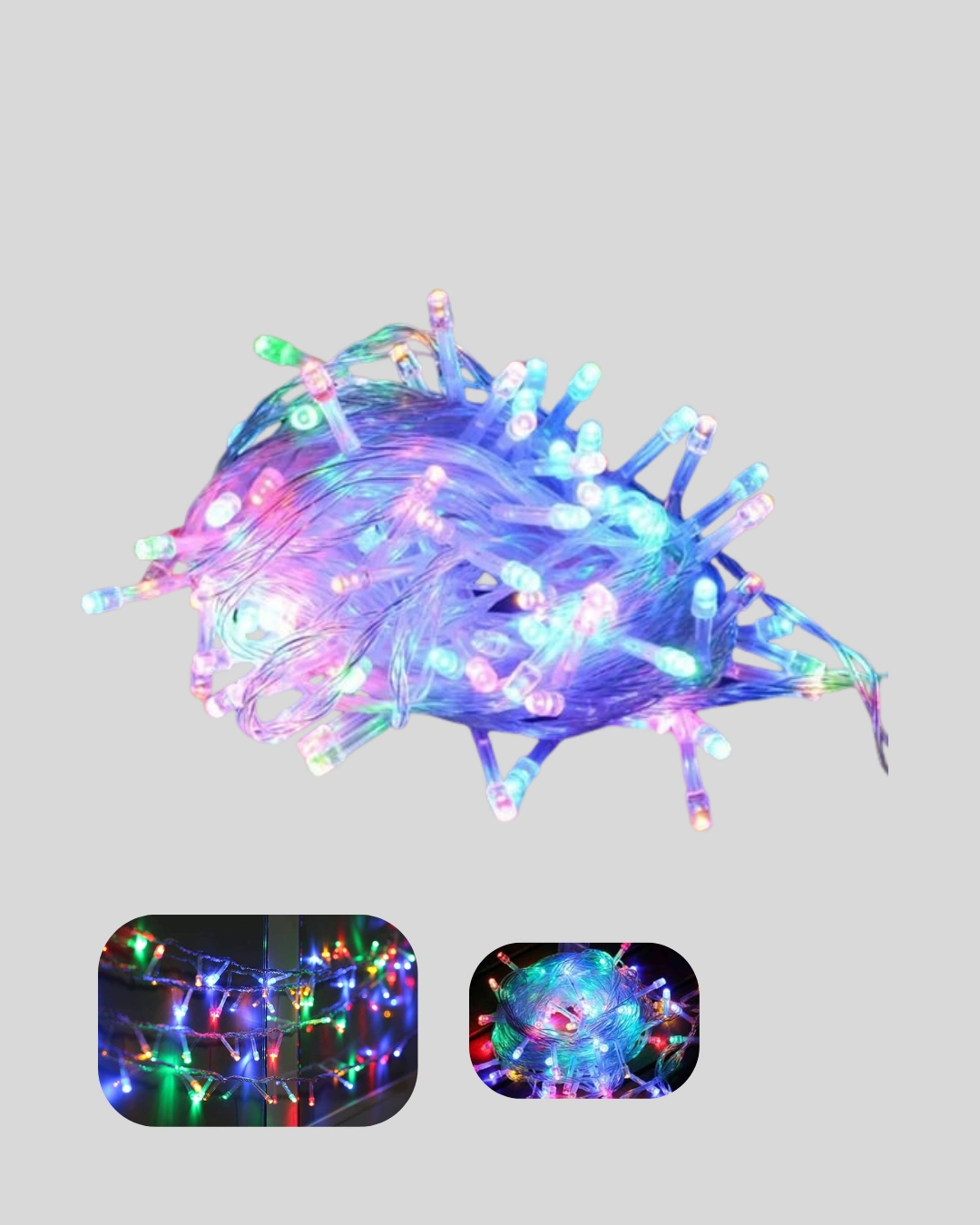 50’li Led Şeffaf Kablolu 5 M Aydınlatma Işık Süsleme Led ( Lisinya )