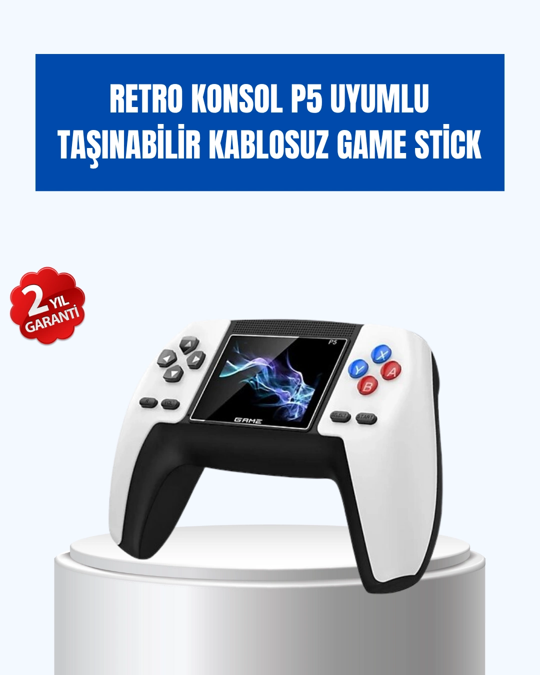 520 Oyunlu Taşınabilir Retro Oyun Konsolu | P5 Gamepad ( Lisinya )
