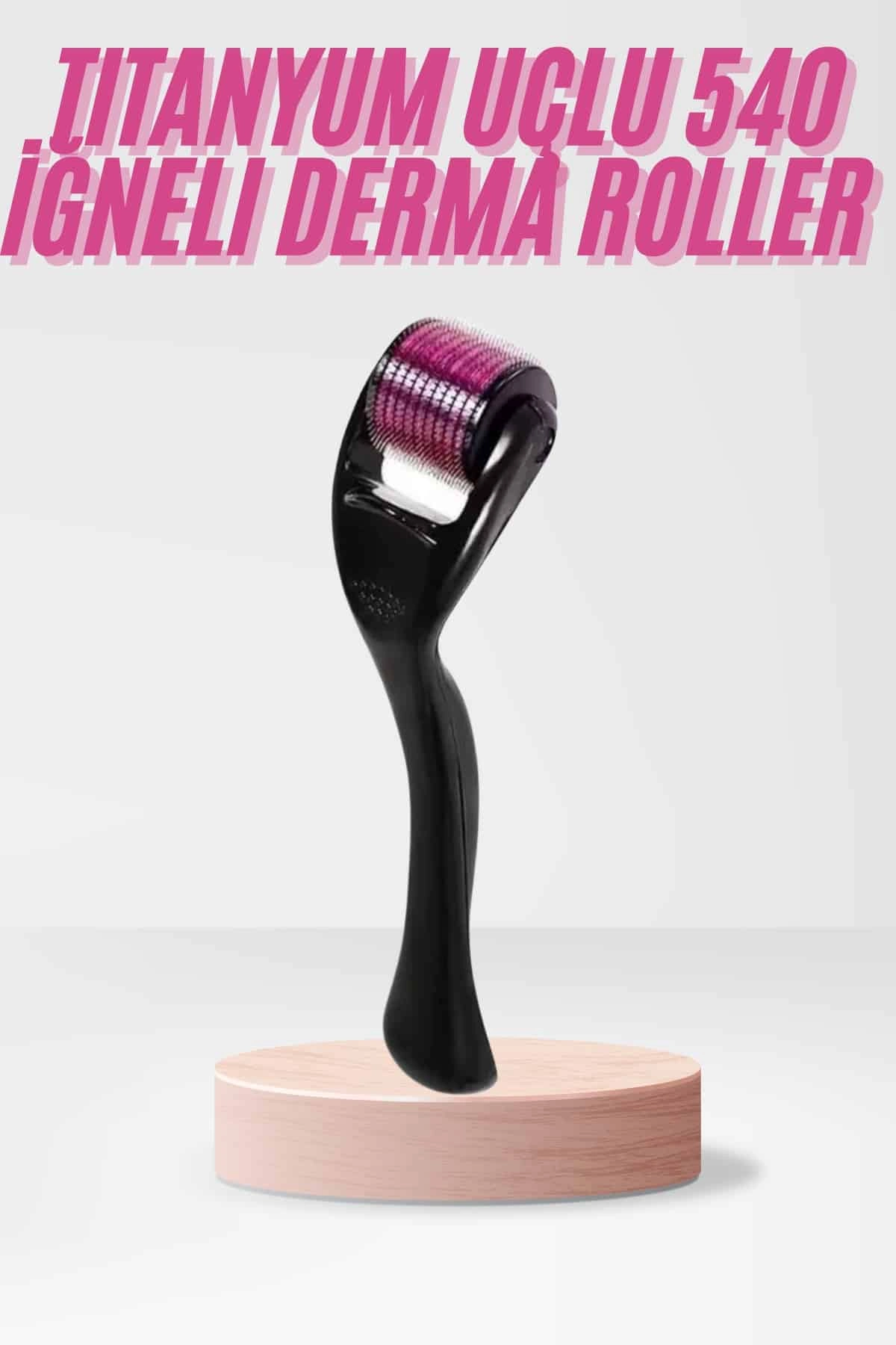 540 Iğneli Derma Roller 1mm Titanyum Uçlu Saç Kaş Serum Kullanımına Uygun ( Lisinya )