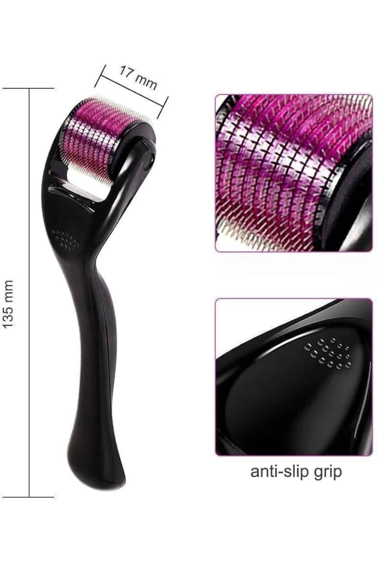 540 Iğneli Derma Roller 1mm Titanyum Uçlu Saç Kaş Serum Kullanımına Uygun ( Lisinya )