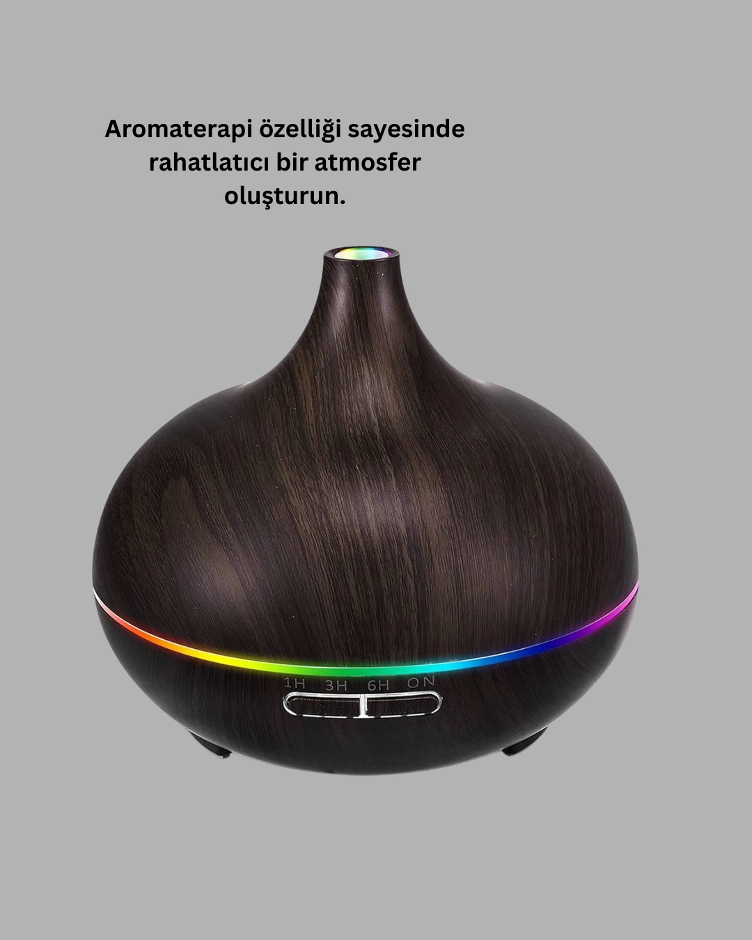 550ml Ultrasonik Hava Nemlendirici Ve Aromaterapi Difüzörü ( Lisinya )