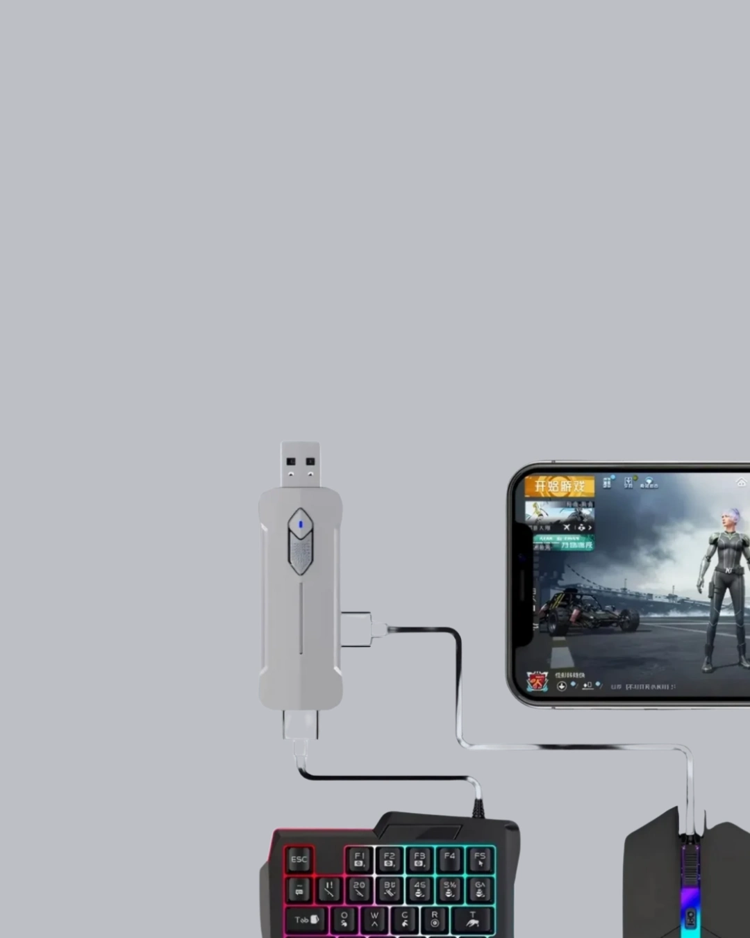 5’i 1 Arada Mobil Oyun Seti Bluetooth 5.3 Klavye Mouse Dönüştürücü Kit ( Lisinya ) 5’i 1 Arada Mobil Oyun Seti Bluetooth 5.3 Klavye Mouse Dönüştürücü Kit ( Lisinya )