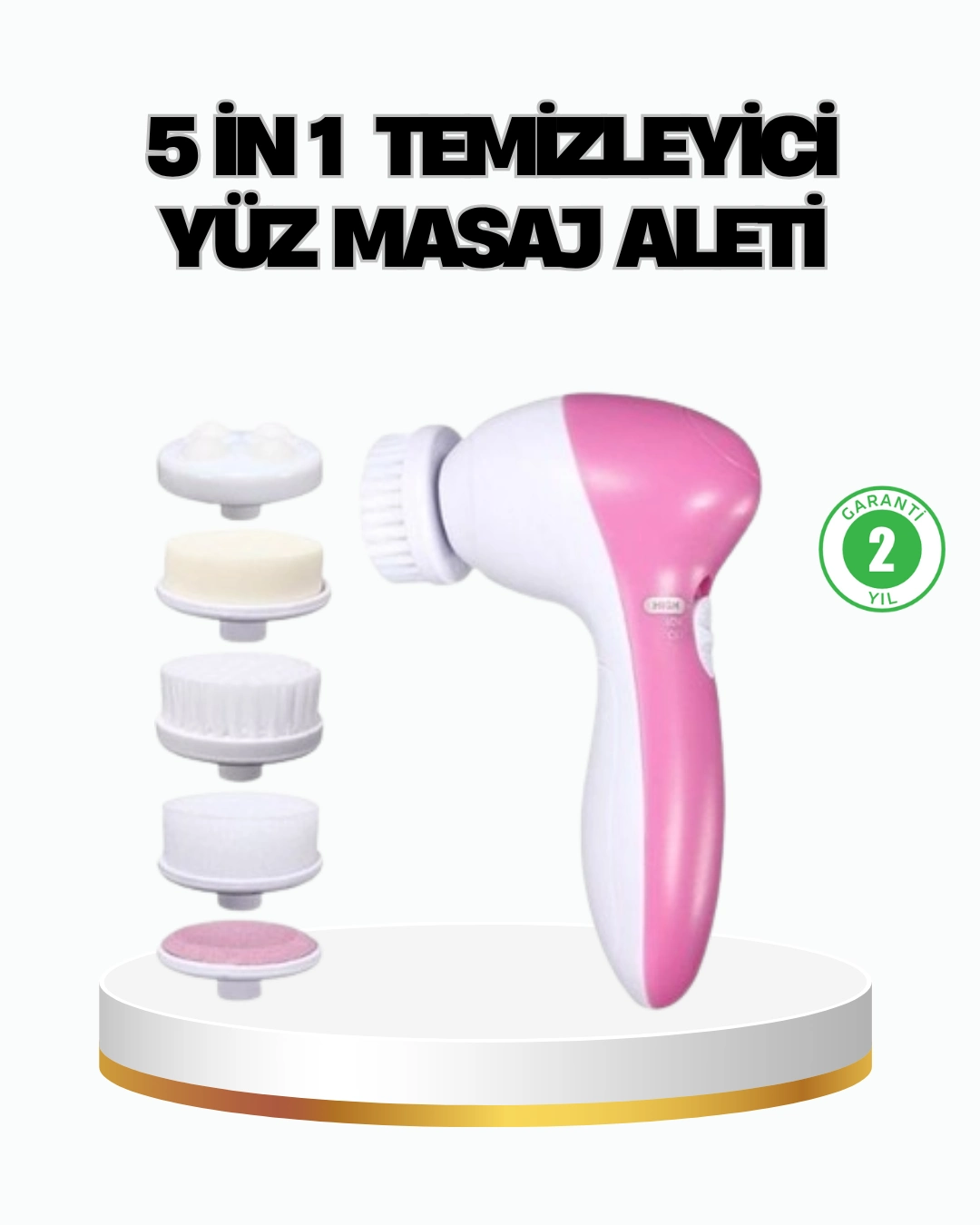 5’i 1 Arada Yüz Temizleme Cihazı – Masaj, Fırça, Peeling Ve Krem Uygulama Atlı ( Lisinya ) 5’i 1 Arada Yüz Temizleme Cihazı – Masaj, Fırça, Peeling Ve Krem Uygulama Atlı ( Lisinya )