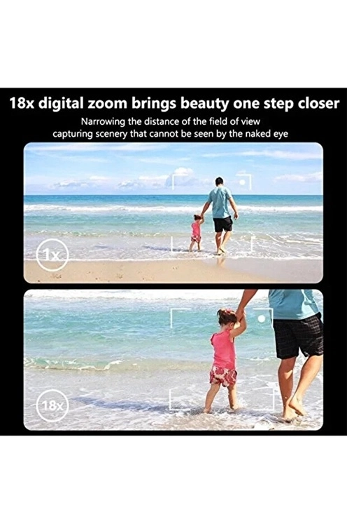 5k 75mp Hd Dijital Kamera 18x Dijital Zoom, Flaşlı,3.0 İnç Ekranlı Vlog Ve Fotoğraf Makinesi ( Lisinya )