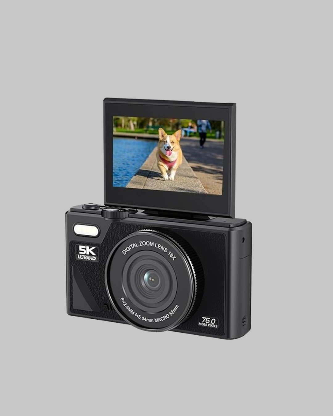 5k Uhd Dijital Kamera 75mp Sensör 18x Zoom Stabilizasyonlu ( Lisinya )