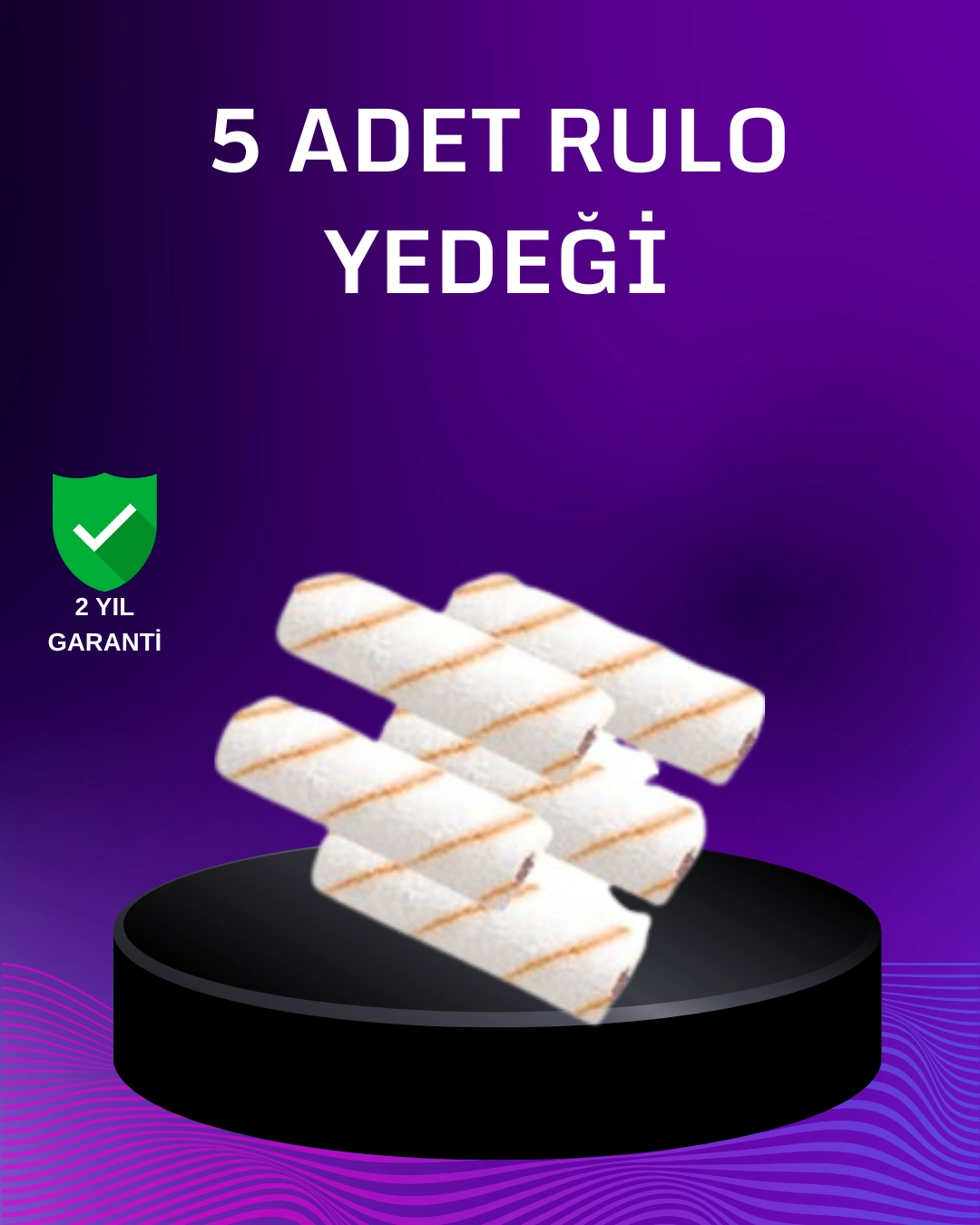 5’li Mini Rulo Boya Seti Duvar Tavan Emülsiyon Uygulama ( Lisinya )