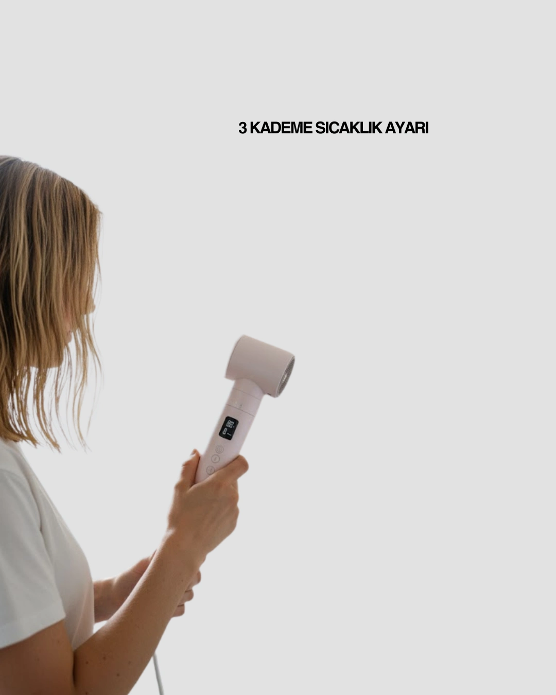 6-in-1 Saç Şekillendirme Seti Yüksek Hızlı Motor Negatif İyon Lcd Ekran ( Lisinya )