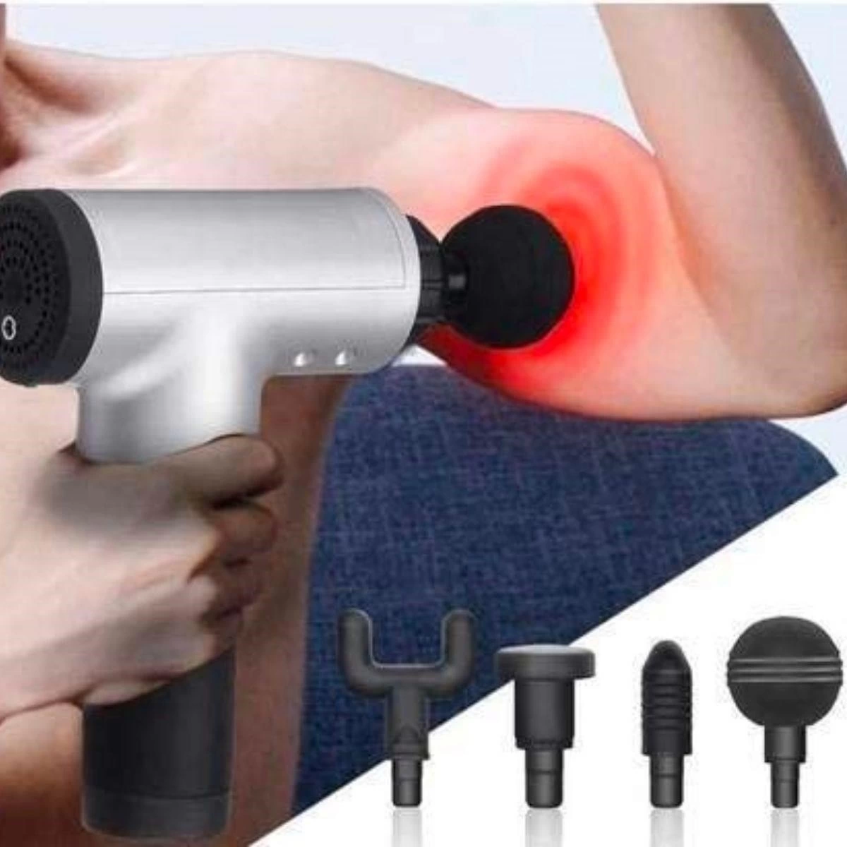 6 Farklı Seviyeli Titreşimli 4 Farklı Başlıklı Büyük Boy Masaj Tabancası ( Lisinya ) 6 Farklı Seviyeli Titreşimli 4 Farklı Başlıklı Büyük Boy Masaj Tabancası ( Lisinya )