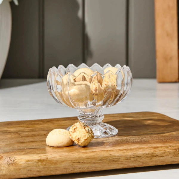 6'lı Kristal Çerezlik Seti ( Lisinya )