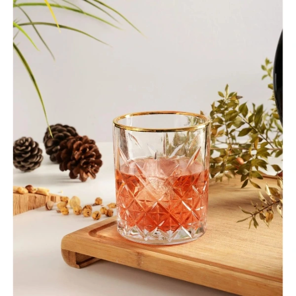 6'lı Kristal Meşrubat Bardağı 300 Ml ( Lisinya )