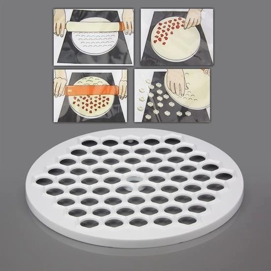 61 Bölmeli Petek Şekilli Pratik Mantı Kesici Açma Kalıbı Mantımatik ( Lisinya ) 61 Bölmeli Petek Şekilli Pratik Mantı Kesici Açma Kalıbı Mantımatik ( Lisinya )