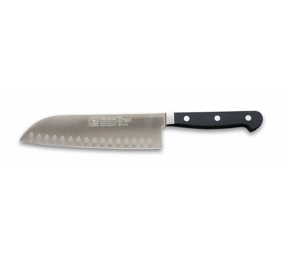 61950 - Sıcak Dövme Oluklu Santoku Şef Bıçağı 18 Cm ( Lisinya ) 61950 - Sıcak Dövme Oluklu Santoku Şef Bıçağı 18 Cm ( Lisinya )