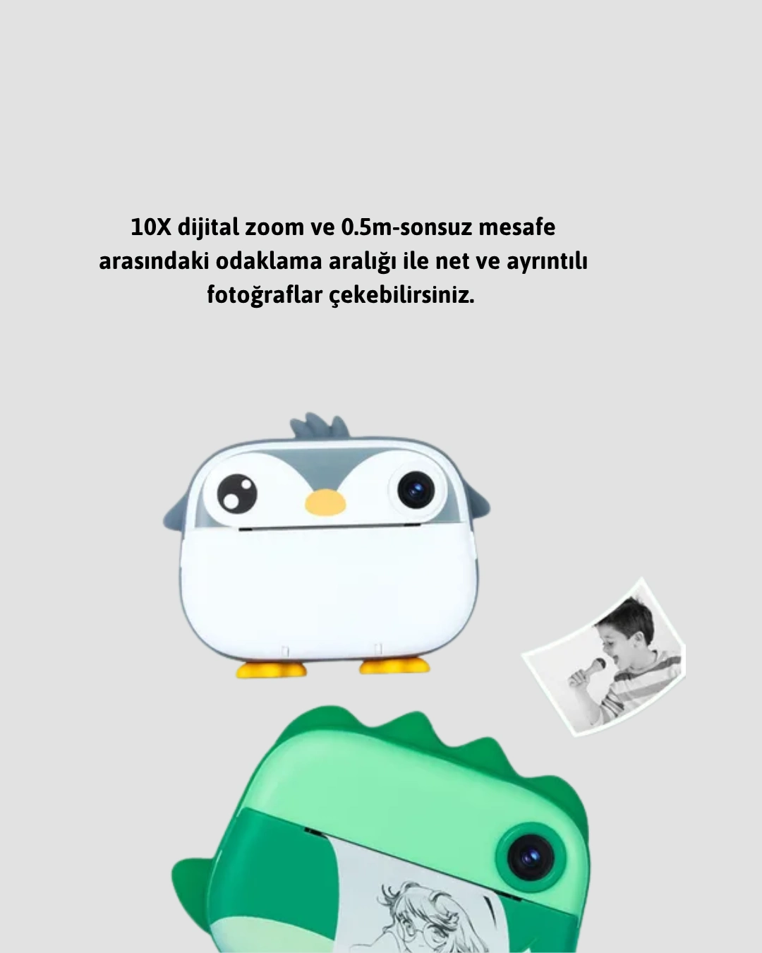 64gb Tf Kart Destekli Çoklu Dil Seçeneği Sunan Anında Baskı Kamera ( Lisinya )