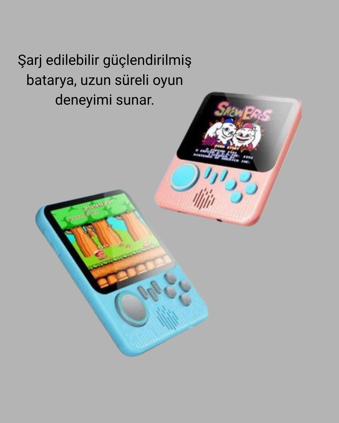 666 Oyunlu Retro Mini Oyun Konsolu – 3.5 inç Lcd Ekran Ve Çift Kişilik Oyun ( Lisinya )