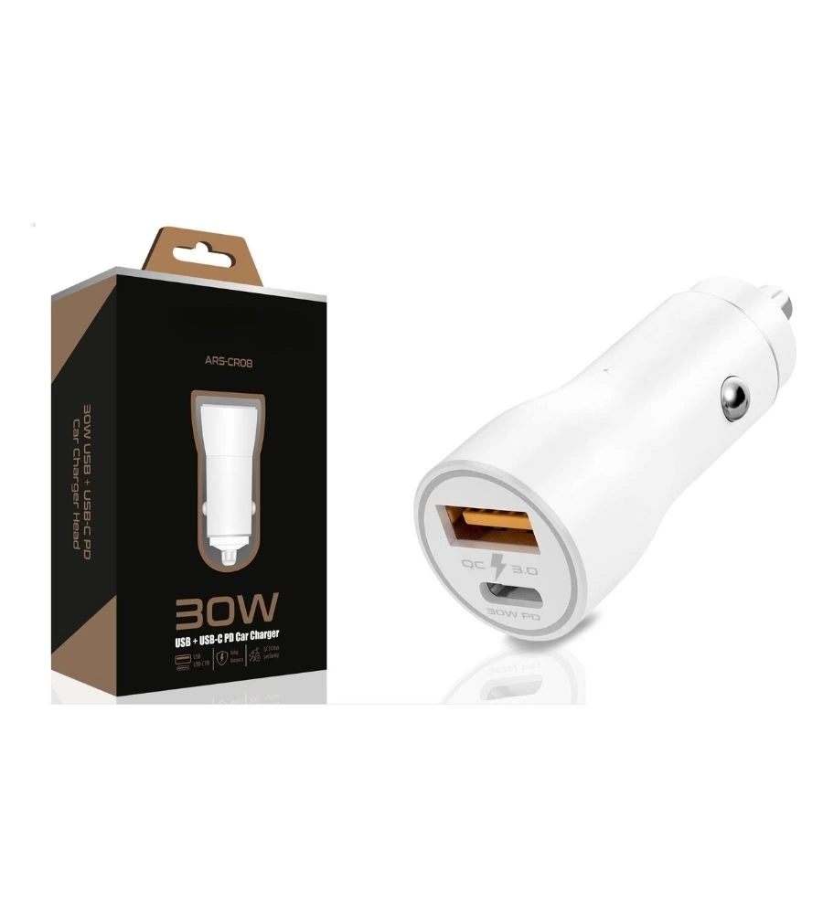 30w Usb Ve Usb-c Pd Araba Şarj Cihazı Hızlı Şarj, İphone Ve Android Uyumlu, Çift Çıkışlı ( Lisinya ) 30w Usb Ve Usb-c Pd Araba Şarj Cihazı Hızlı Şarj, İphone Ve Android Uyumlu, Çift Çıkışlı ( Lisinya )