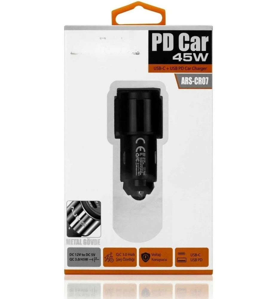 45w Pd Usb Oto Şarj Kafa Hızlı Şarj Çakmaklık Adaptörü, Usb-c Ve Usb-a Çıkışlı, İphone Ve Android Uyumlu ( Lisinya ) 45w Pd Usb Oto Şarj Kafa Hızlı Şarj Çakmaklık Adaptörü, Usb-c Ve Usb-a Çıkışlı, İphone Ve Android Uyumlu ( Lisinya )