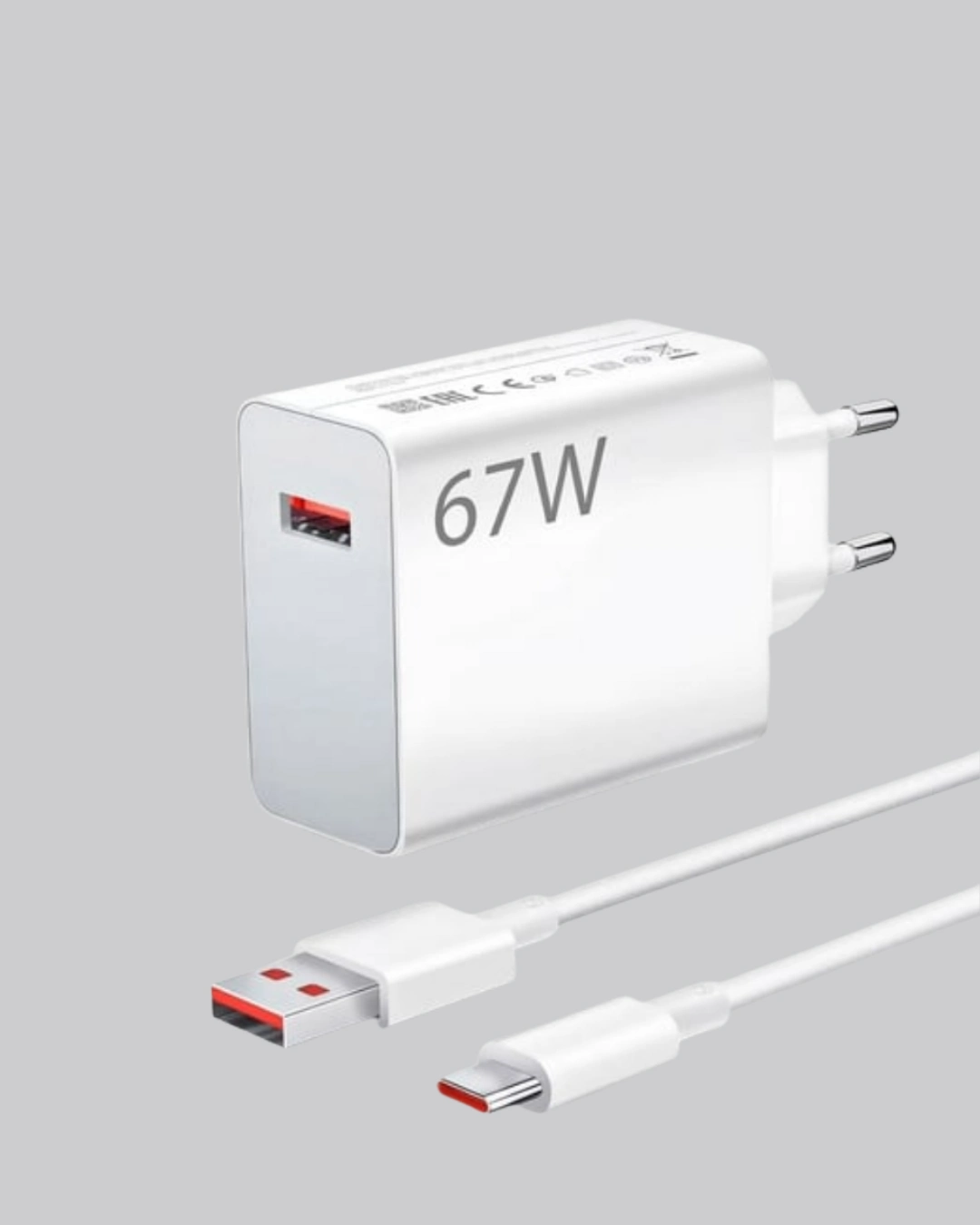 67 Watt Güvenli Hızlı Şarj Adaptörü Samsung M31 M33 M51 Uyumlu ( Lisinya )