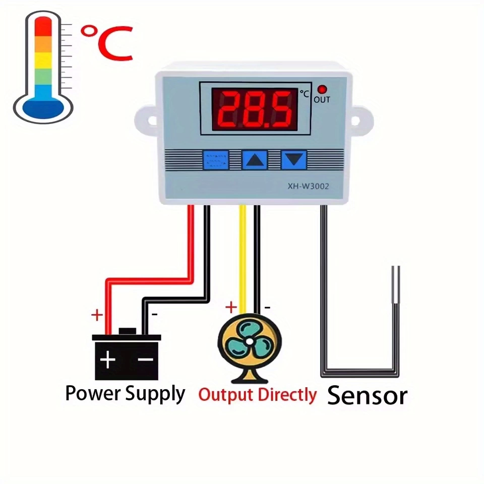 Dijital Termostat Xh-w3002 Led Ekranlı Sıcaklık Kontrol Cihazı 220v ( Lisinya ) Dijital Termostat Xh-w3002 Led Ekranlı Sıcaklık Kontrol Cihazı 220v ( Lisinya )