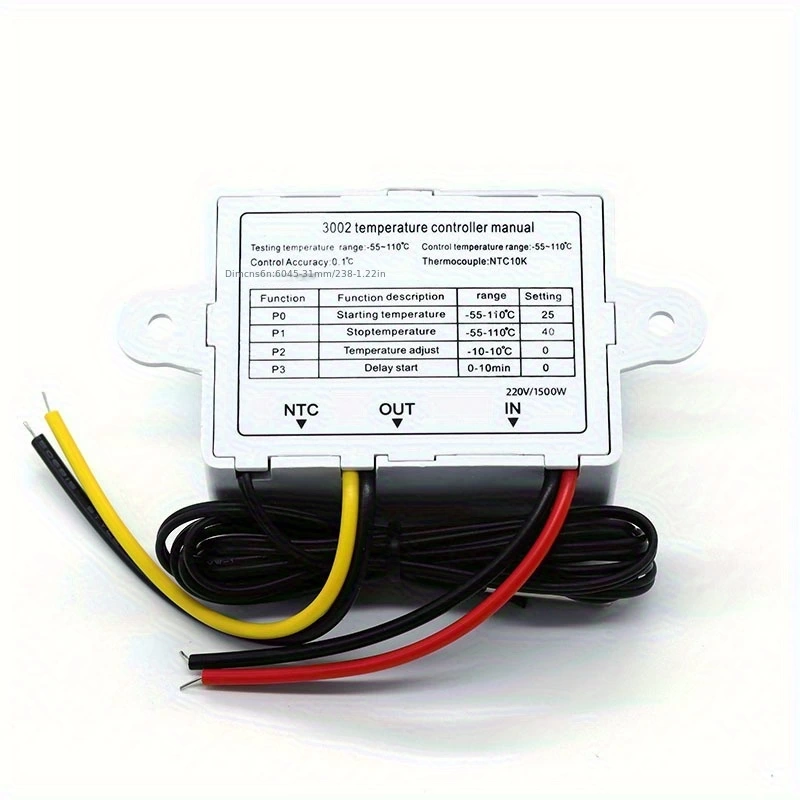 Dijital Termostat Xh-w3002 Led Ekranlı Sıcaklık Kontrol Cihazı 220v ( Lisinya ) Dijital Termostat Xh-w3002 Led Ekranlı Sıcaklık Kontrol Cihazı 220v ( Lisinya )