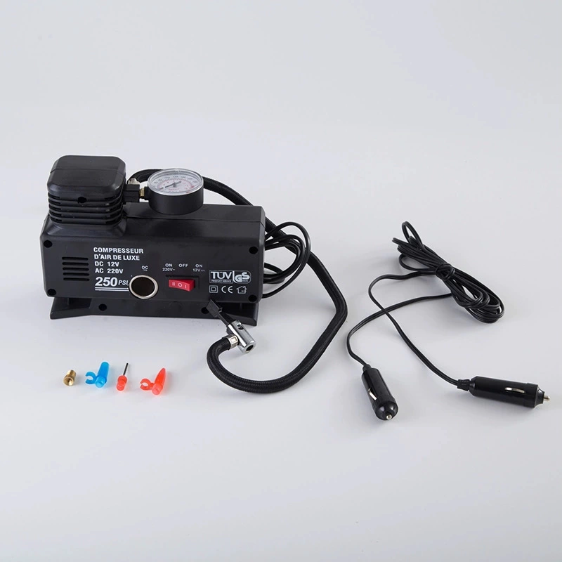 220v Ile 12v Oto Elektriği Çalışan Hava Lastik Şişirme Kompresörü 250 Psı Çok Amaçlı Yol Yardımı ( Lisinya )