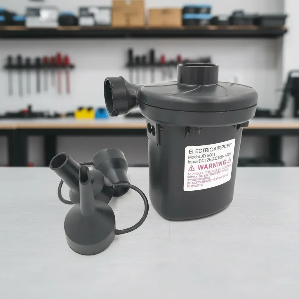 Taşınabilir Elektrikli Hava Kompresörü - Şişme Yatak ve Lastik Şişirme Pompası, Vakumlu Poşet Aparatlı ( Lisinya )