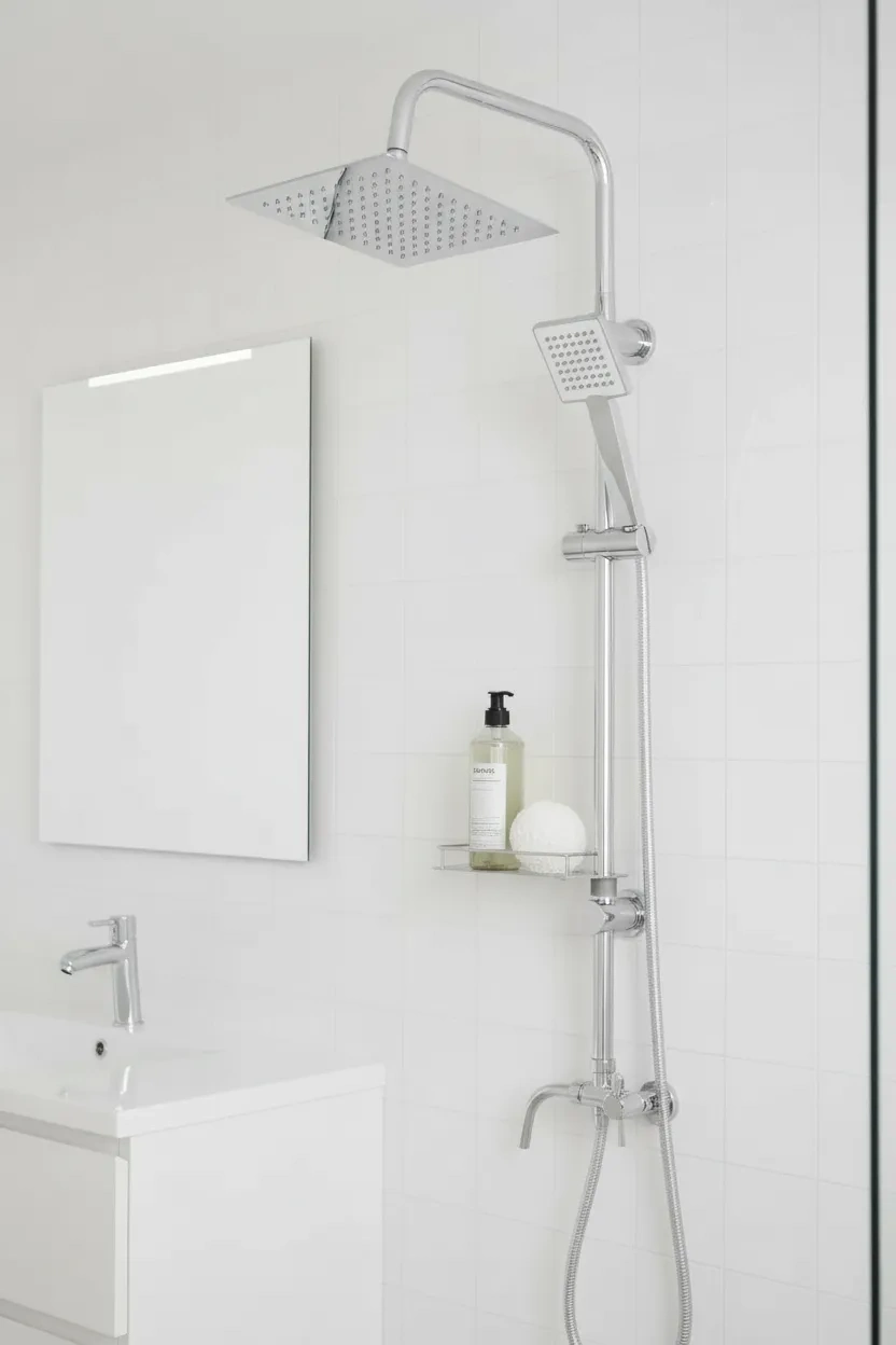 Dubai Yeni Nesil Yağmurlama Etkili Krom Duş Robotu Seti - Fonksiyonel Tepe Duş Takımı ( Lisinya )