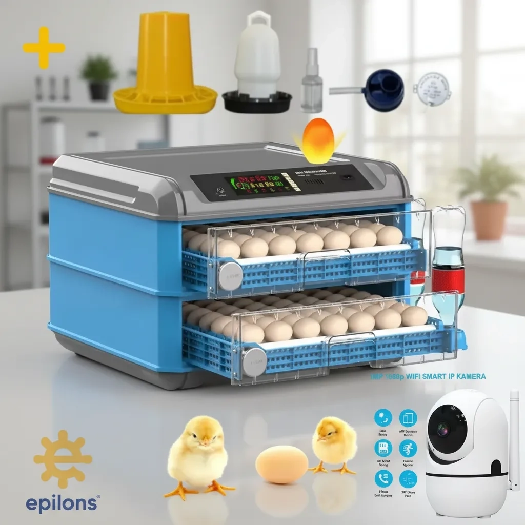 Tam Otomatik 128 Yumurta Kapasiteli Kuluçka Makinesi - Civciv Kaz Hindi Ördek İÇİM Kablosuz Kameralı ( Lisinya ) Tam Otomatik 128 Yumurta Kapasiteli Kuluçka Makinesi - Civciv Kaz Hindi Ördek İÇİM Kablosuz Kameralı ( Lisinya )