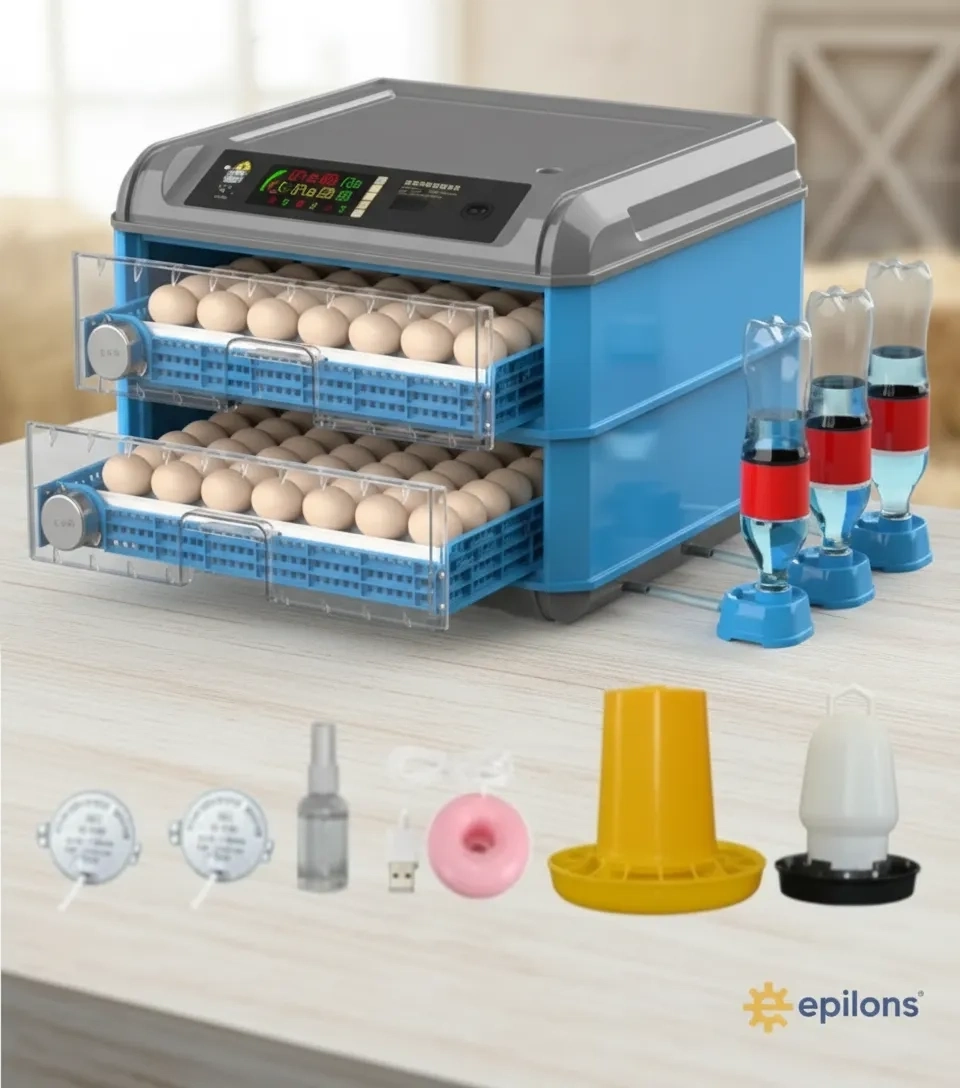 Tam Otomatik 128 Yumurta Kapasiteli Kuluçka Makinesi - Civciv Kaz Hindi Ördek İÇİM Kablosuz Kameralı ( Lisinya )