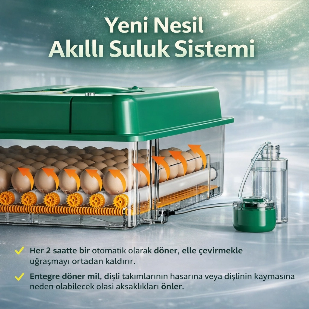 EP-120 Yumurta Kapasiteli Tam Otomatik Kuluçka Makinesi - Yeni Nesil Harici Suluklu, Dijital Nem ve Sıcaklık Göstergeli ( Lisinya ) EP-120 Yumurta Kapasiteli Tam Otomatik Kuluçka Makinesi - Yeni Nesil Harici Suluklu, Dijital Nem ve Sıcaklık Göstergeli ( Lisinya )