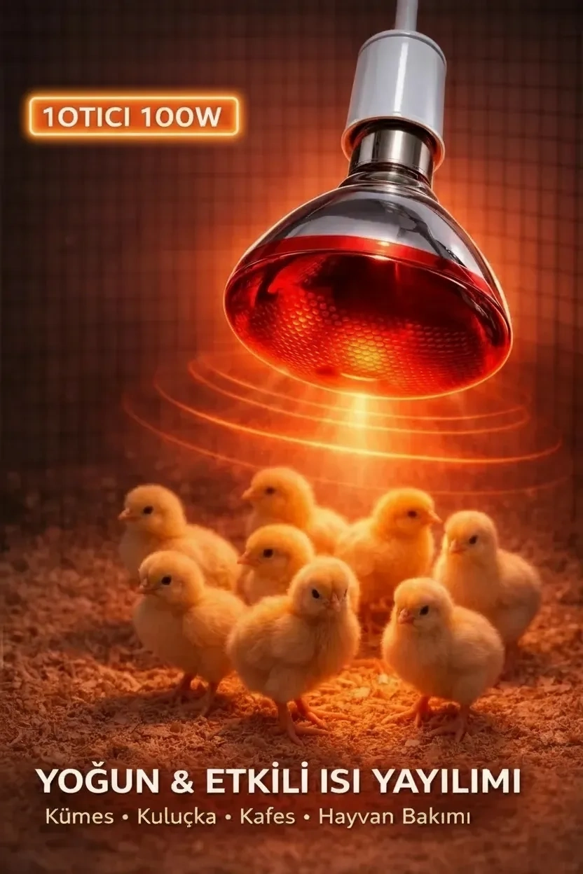 100W Isıtıcı Ampul Kırmızı Isı Lambası Civciv Kümes Kuluçka E27 Duy Isıtma Ampulü ( Lisinya ) 100W Isıtıcı Ampul Kırmızı Isı Lambası Civciv Kümes Kuluçka E27 Duy Isıtma Ampulü ( Lisinya )