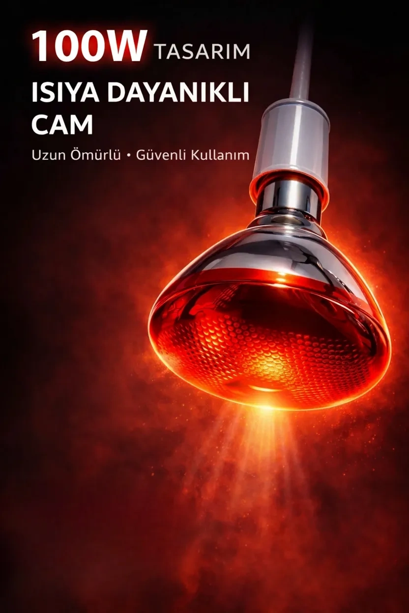 100W Isıtıcı Ampul Kırmızı Isı Lambası Civciv Kümes Kuluçka E27 Duy Isıtma Ampulü ( Lisinya ) 100W Isıtıcı Ampul Kırmızı Isı Lambası Civciv Kümes Kuluçka E27 Duy Isıtma Ampulü ( Lisinya )